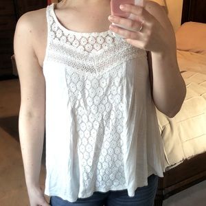 American Eagle Women’s White Tank Top